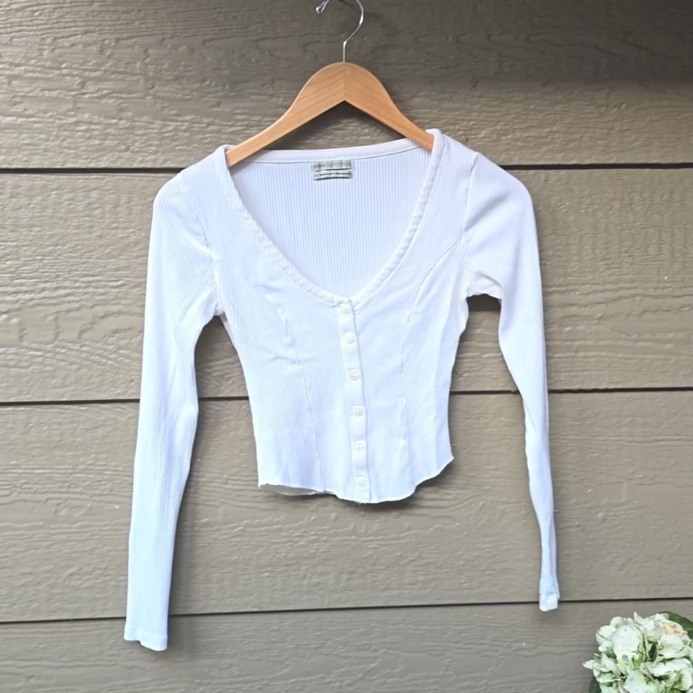 Urban Outfitters Women's White Top S